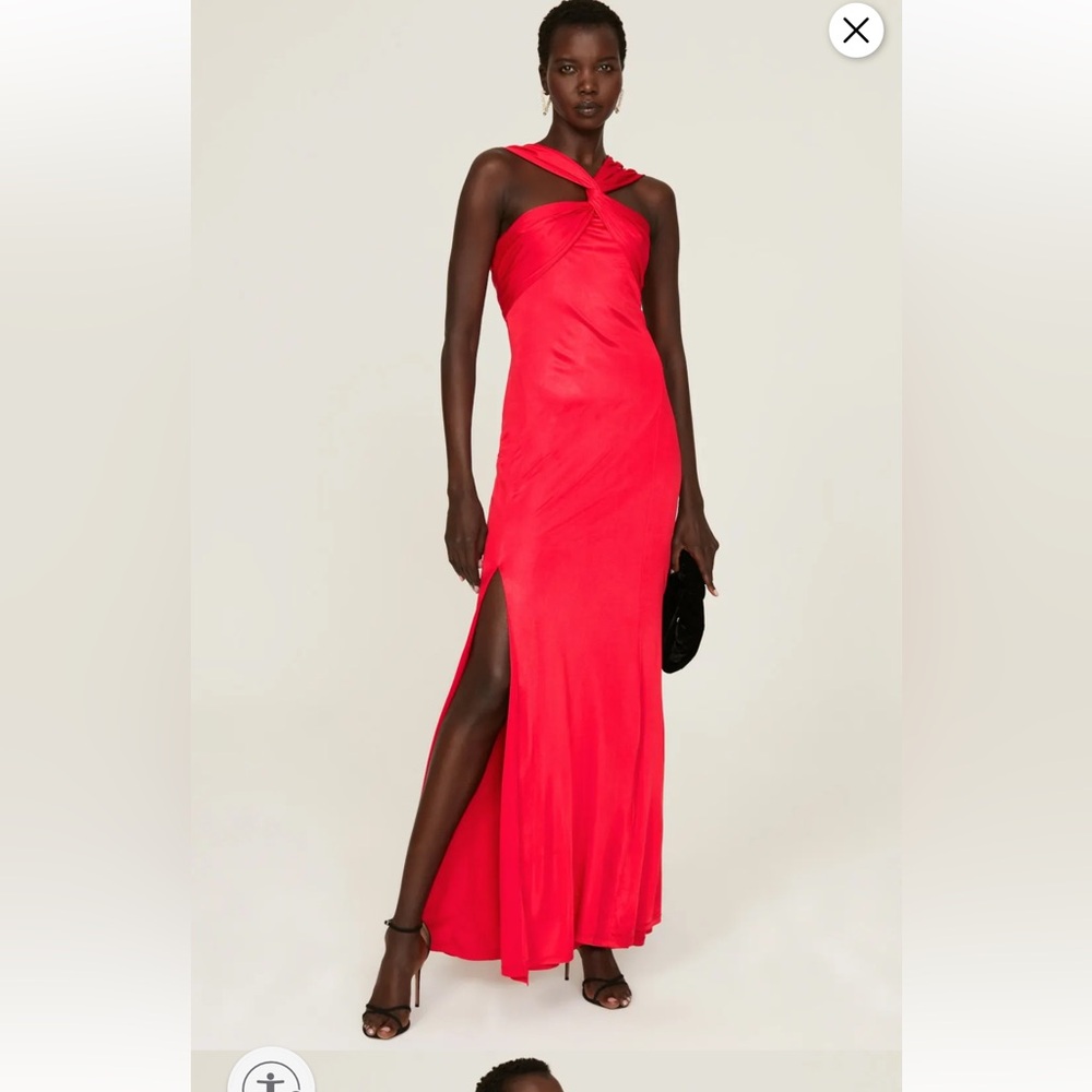 DKNY Red Evening Dress